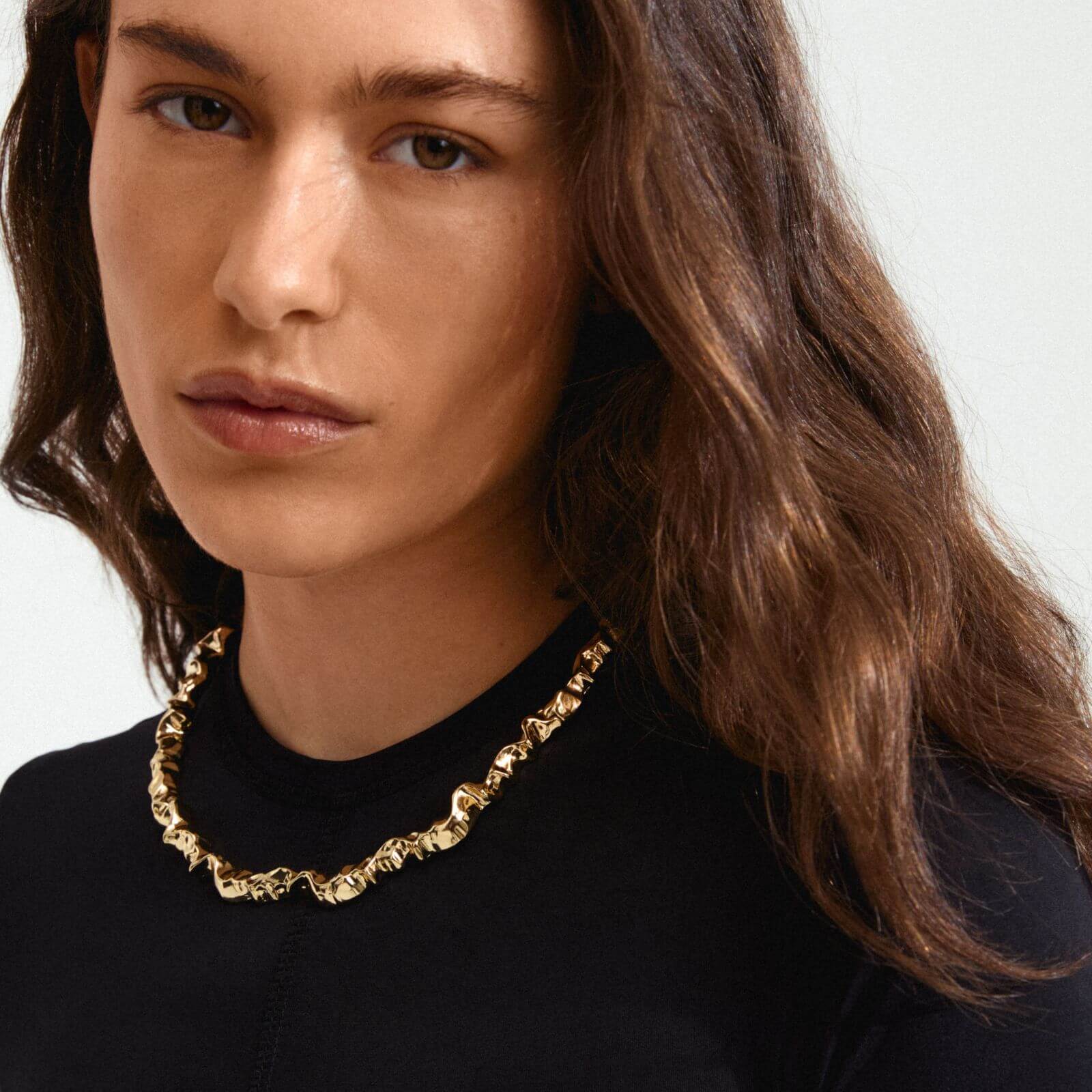Pilgrim Sunset Gold Chunky Necklace - Image 2