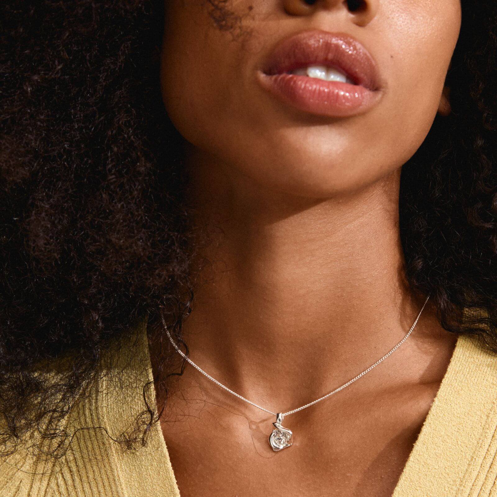 Pilgrim Sunset Silver Fine Necklace - Image 3