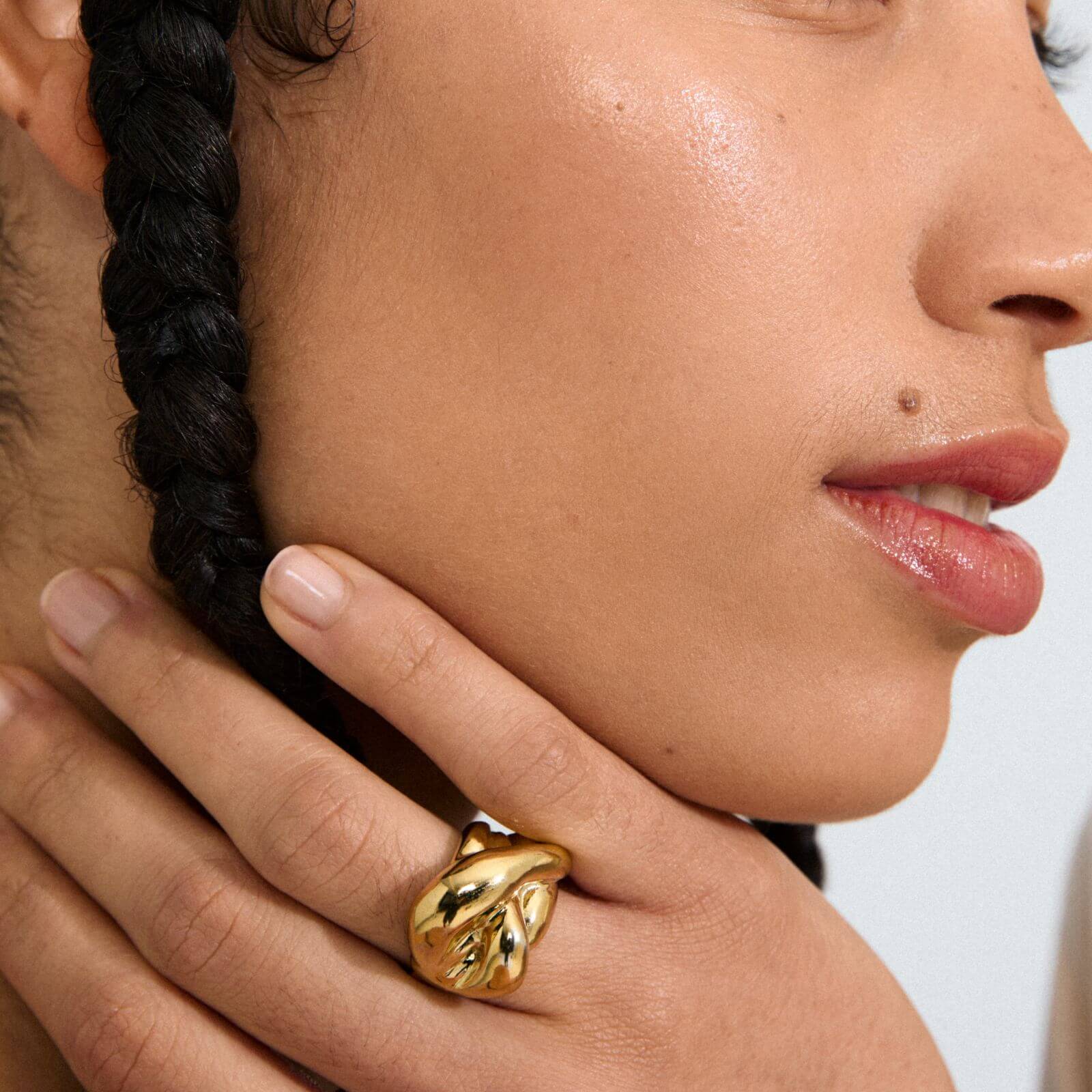 Pilgrim Unfold Gold Large Statement Ring - Image 2