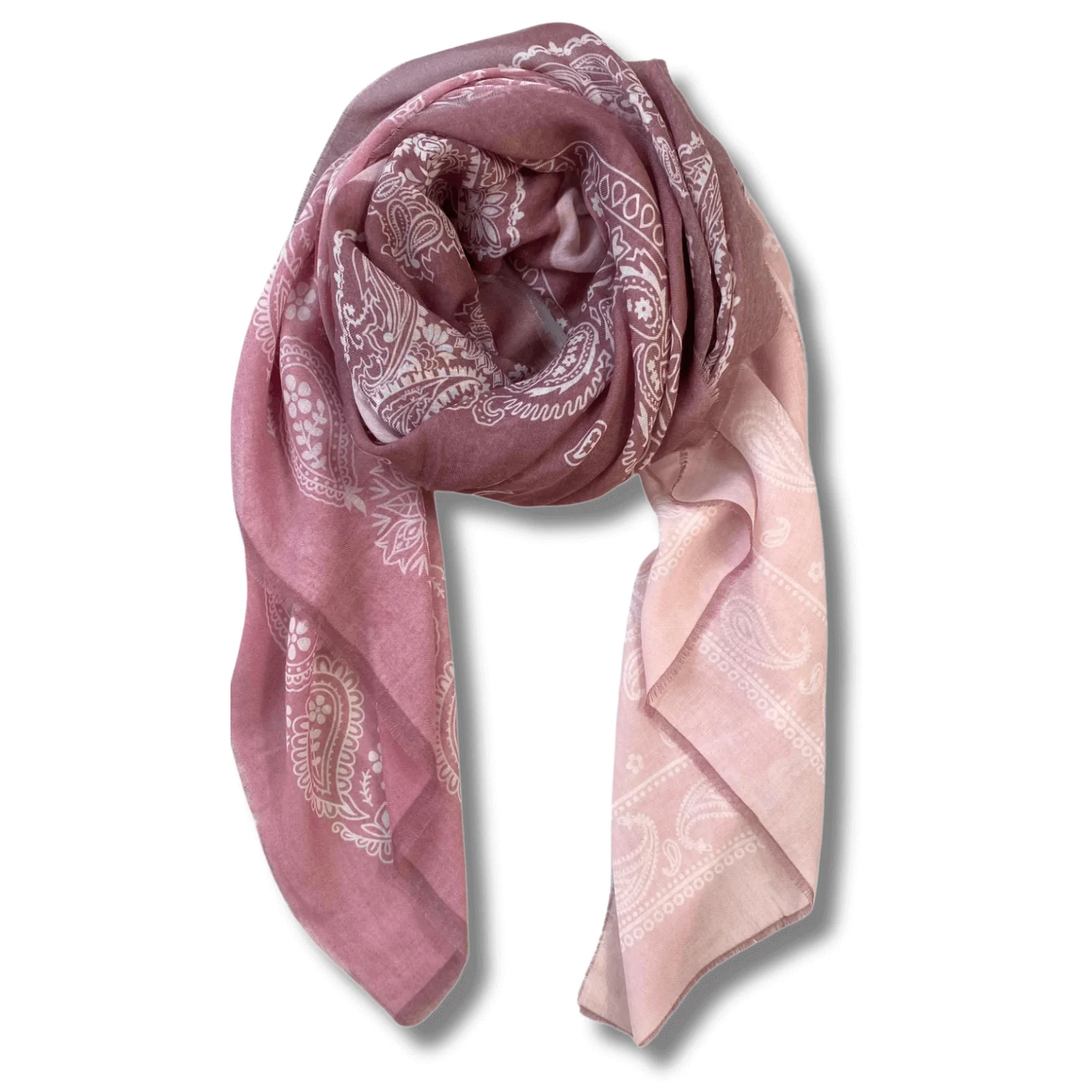 Pink Paisley Pattern Scarf