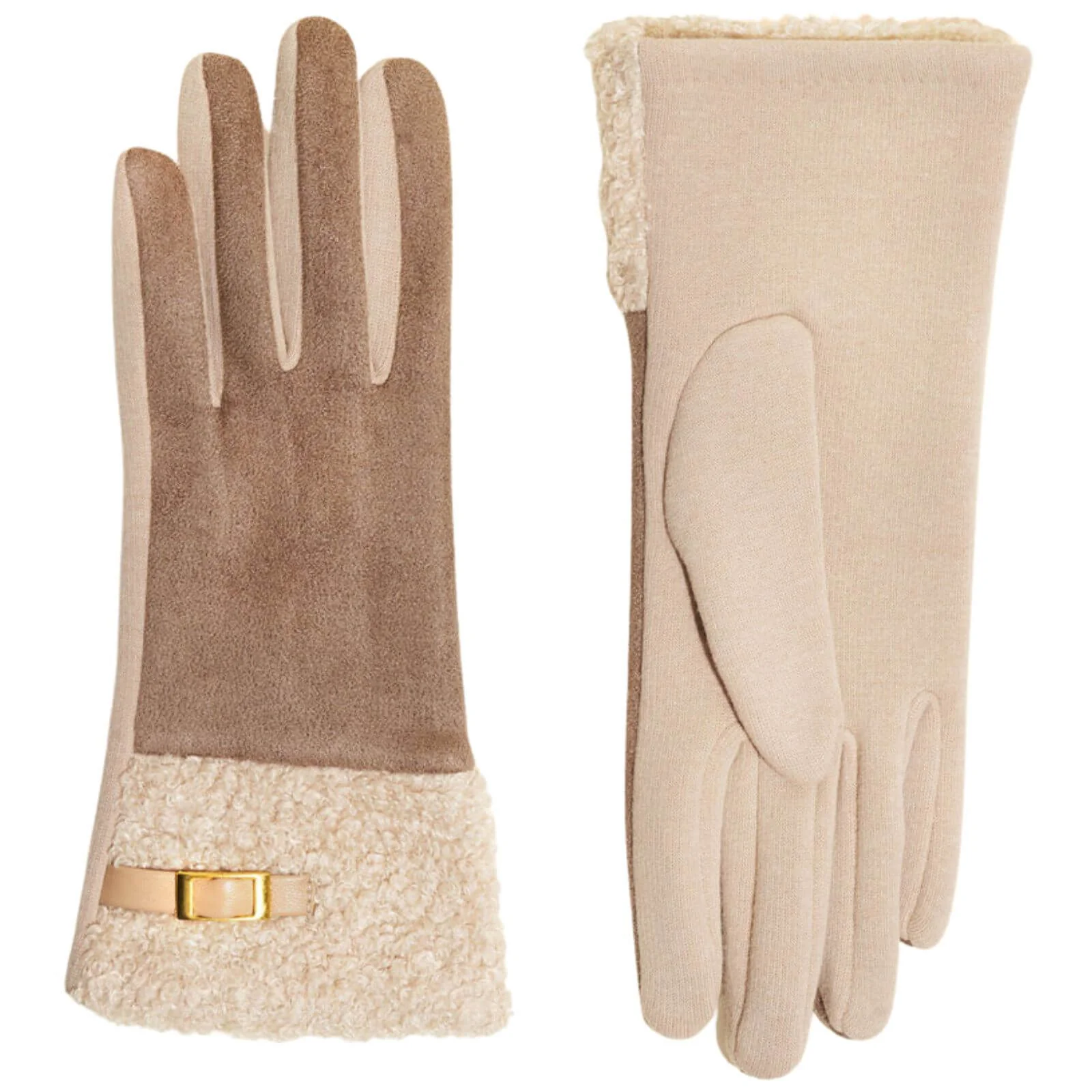 Powder Audrey Suede Gloves - Cream