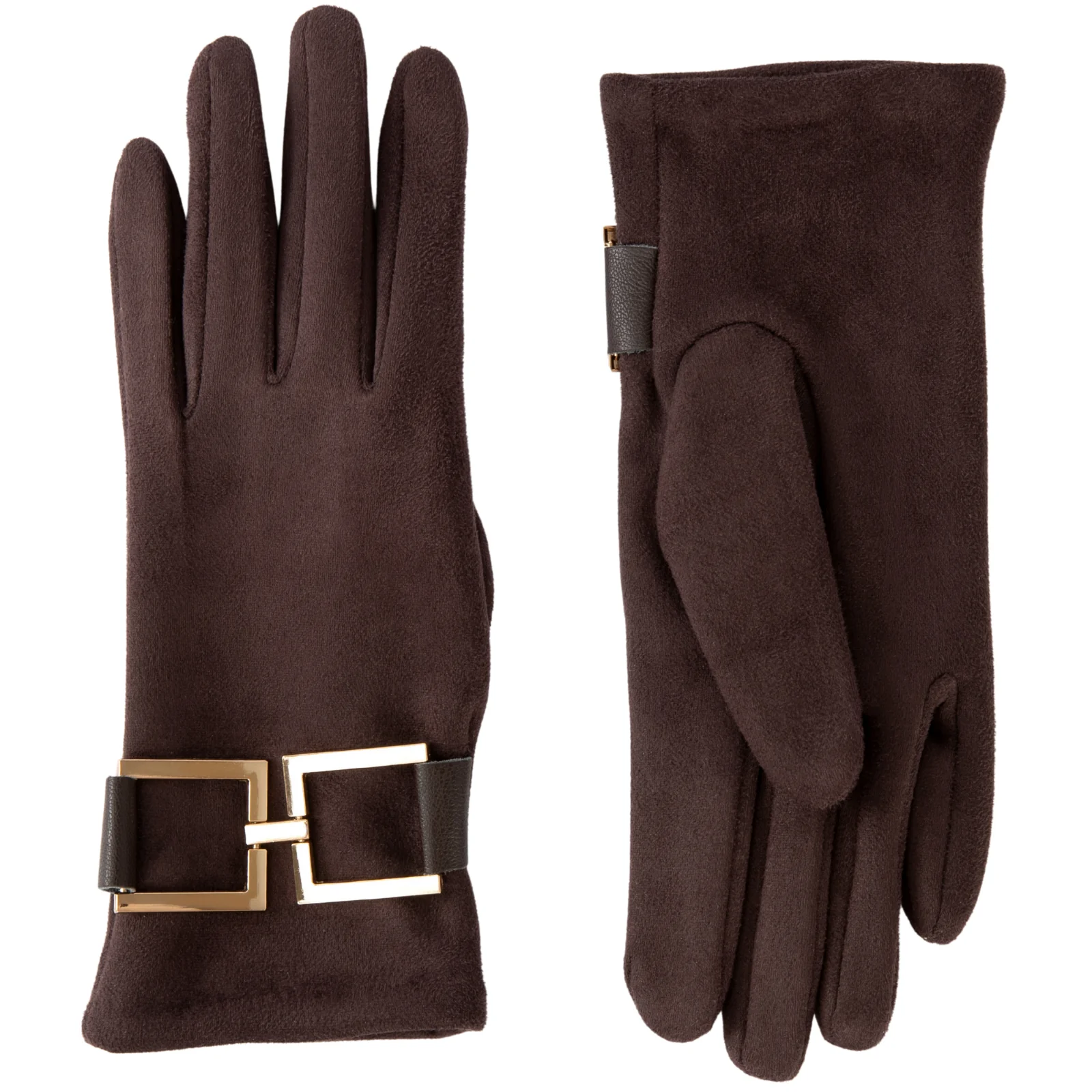 Powder Dana Suede Gloves - Chocolate Brown