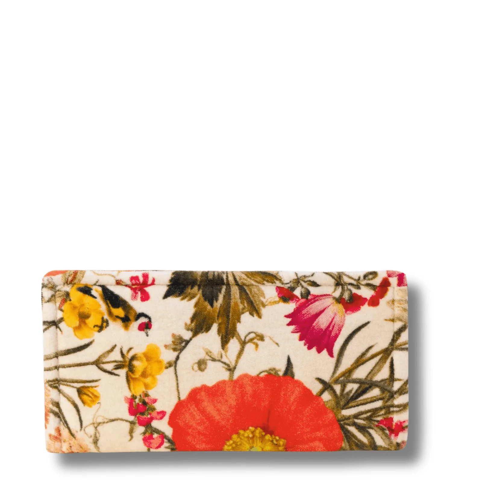 Powder Fine Flowers Velvet Sunglasses Pouch