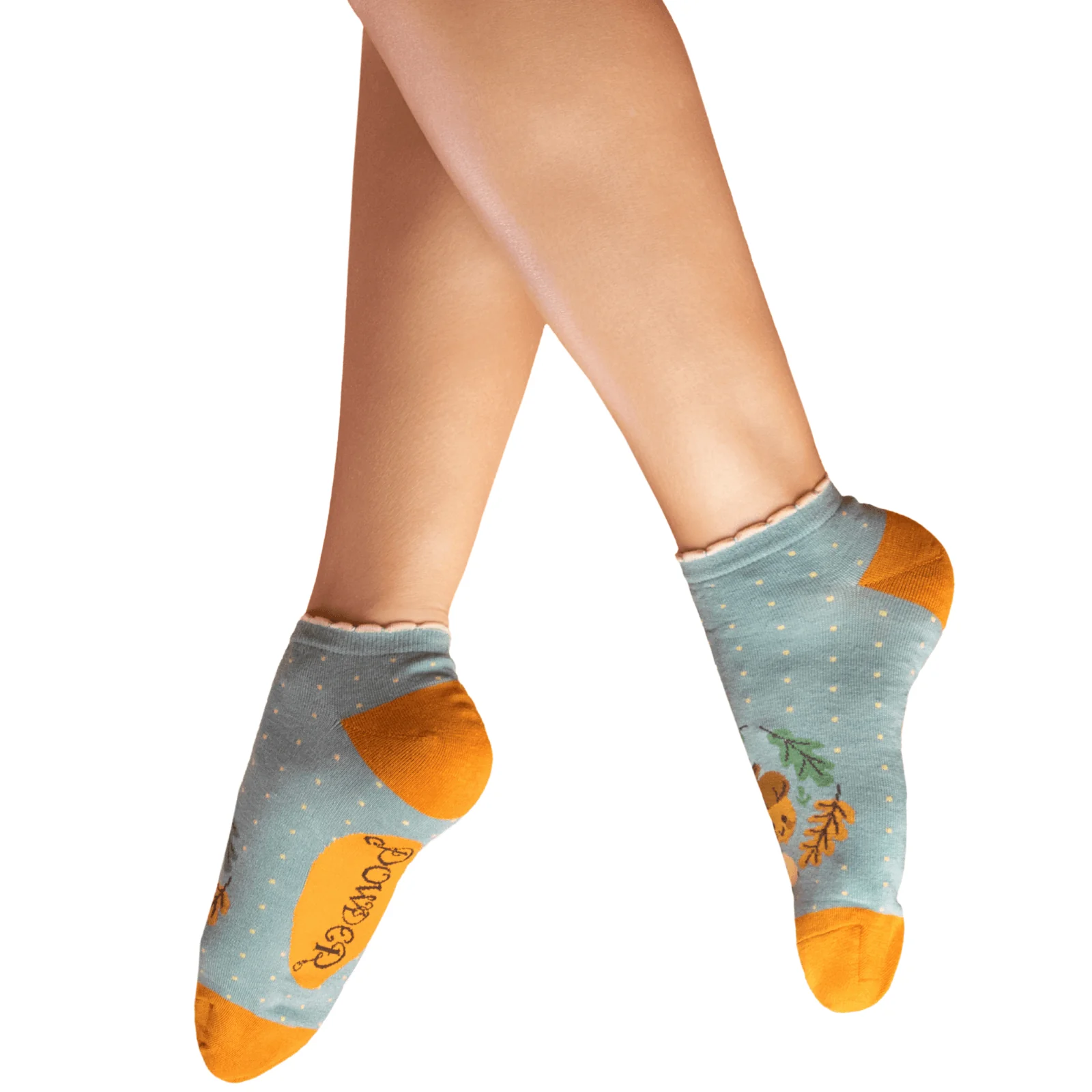 Powder Happy Acorn Trainer Socks