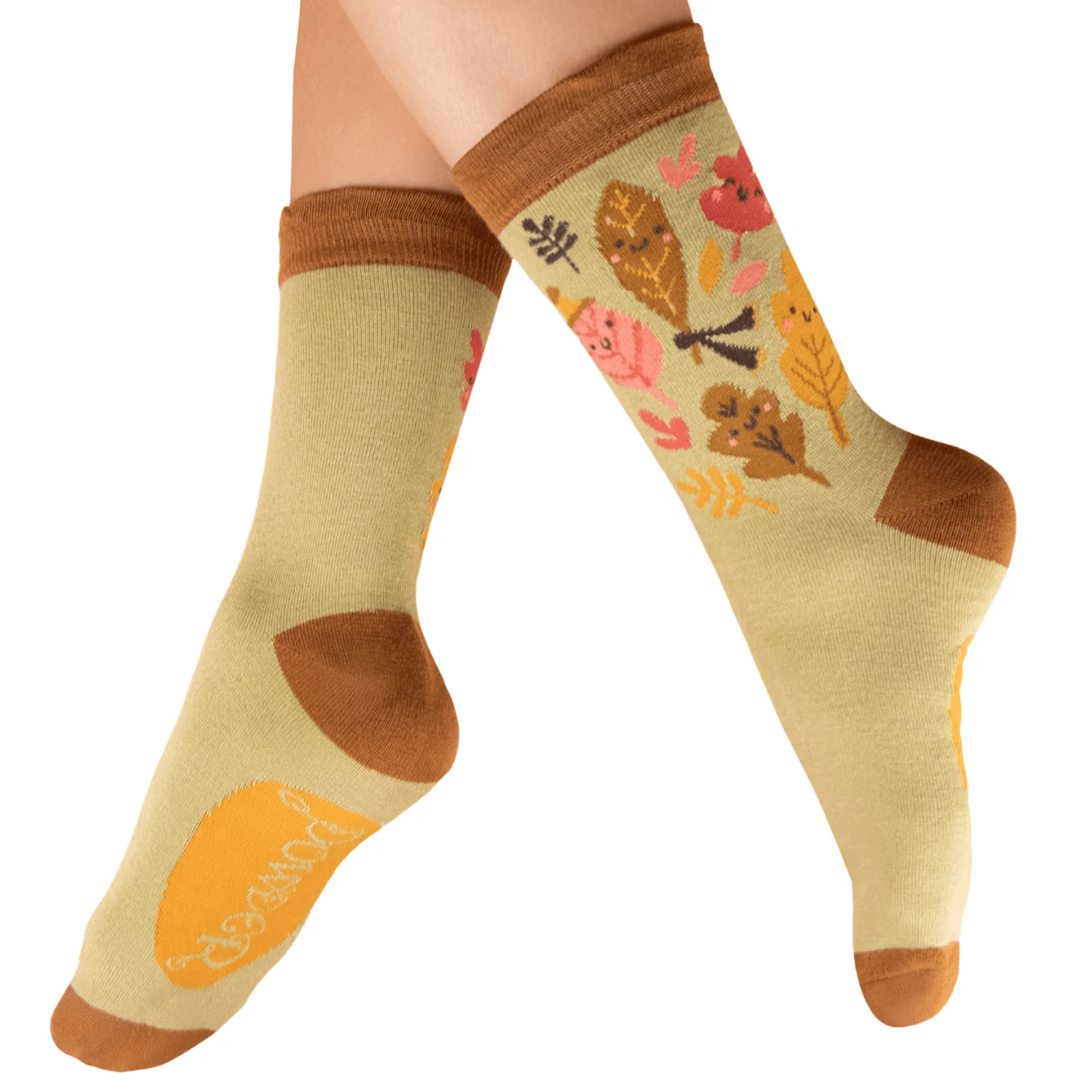 Powder Happy Leaves Ankle Socks