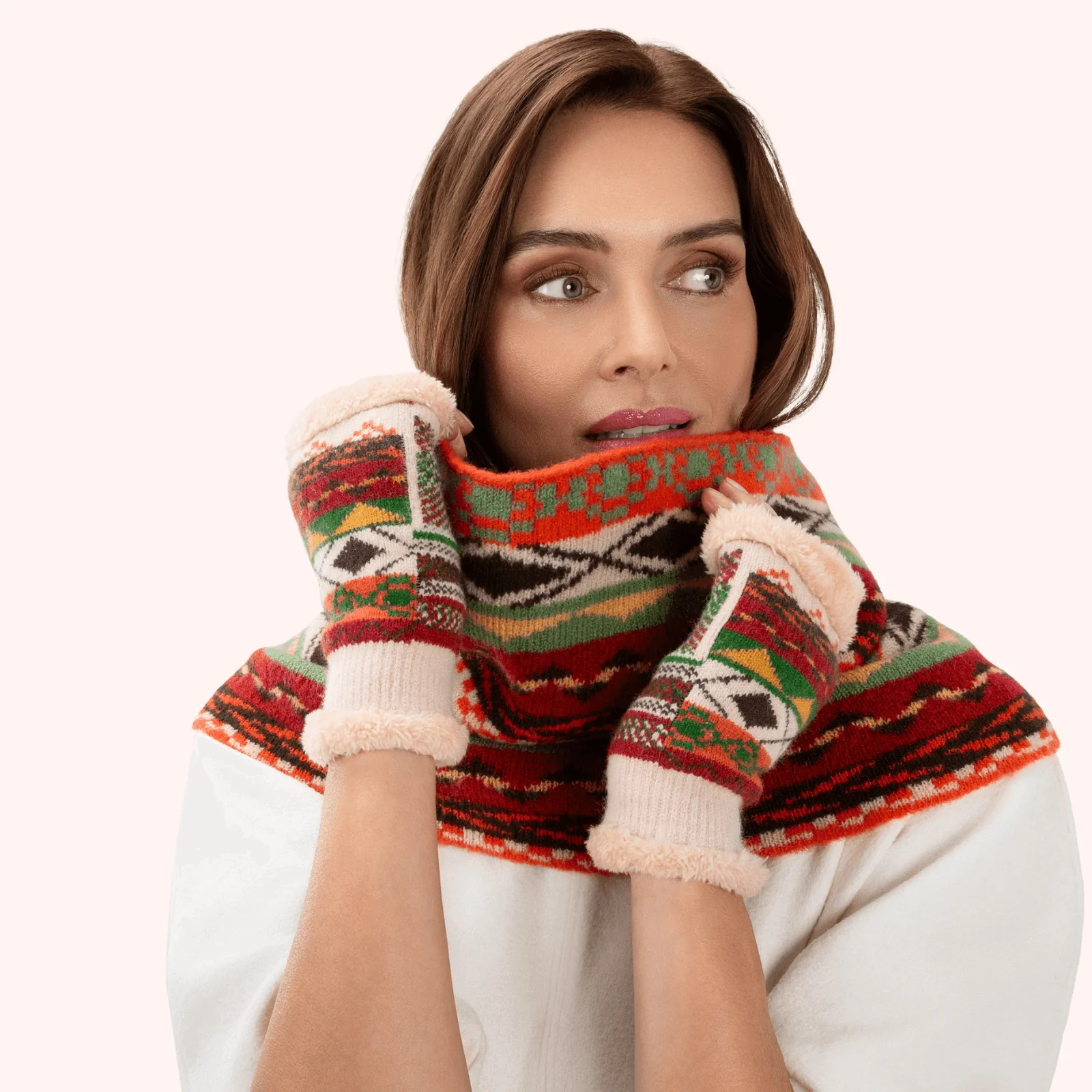 Powder Kayla fair Isla Snood - Russet - Image 3