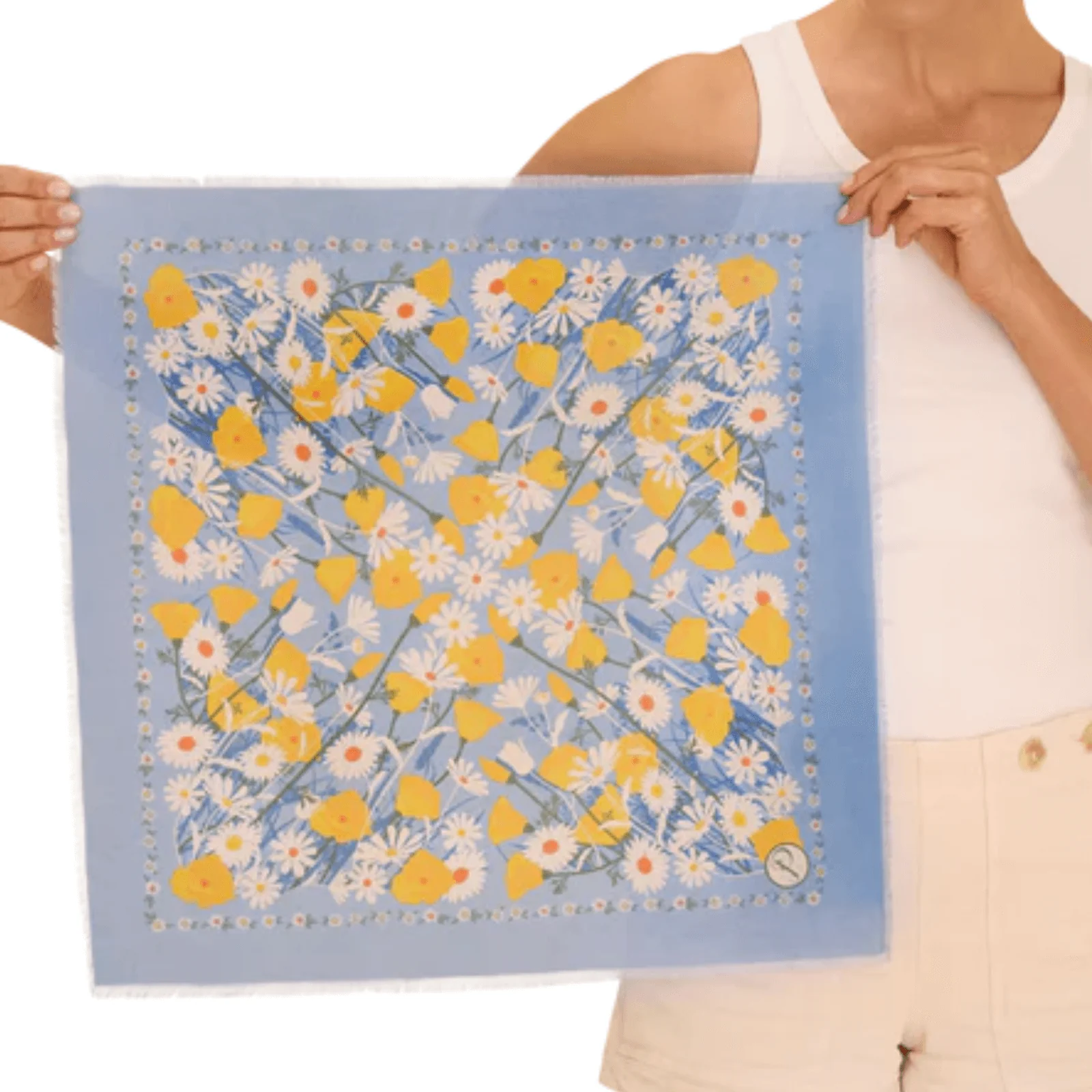Powder Marvelous Meadow Cotton Square Scarf - Image 3