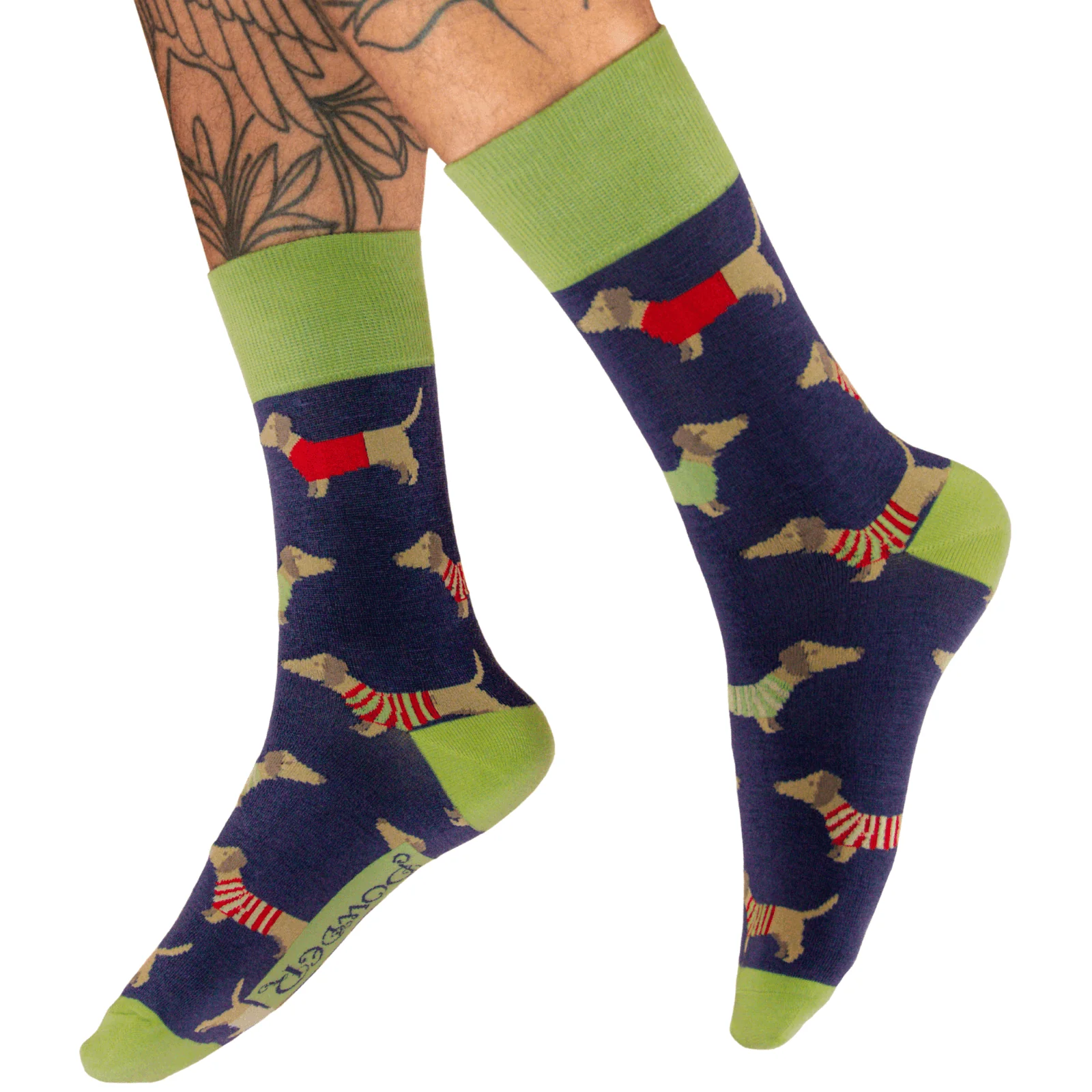 Powder Mens Sausage Dogs Socks - Navy