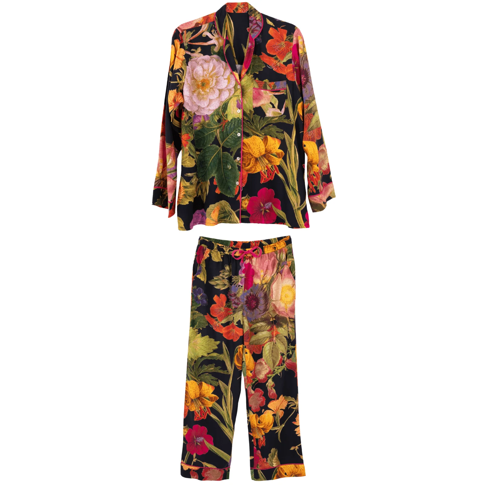 Powder Midnight Posy Luxury Print Pyjamas