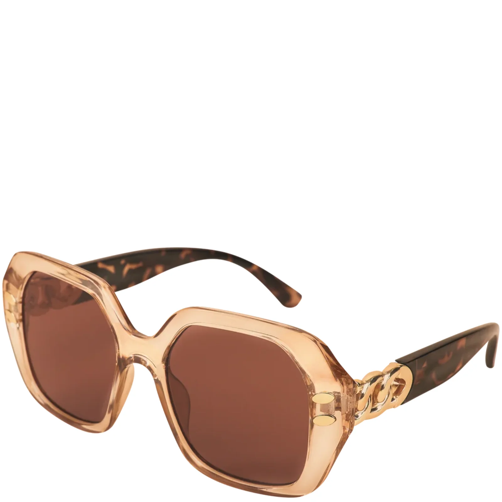 Powder Rylee Luxe Sunglasses - Nude/Tortoiseshell - Image 2