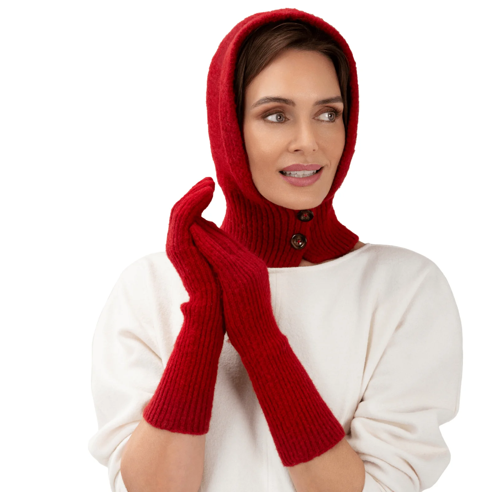 Powder Sofia Knitted Snood - Red - Image 2