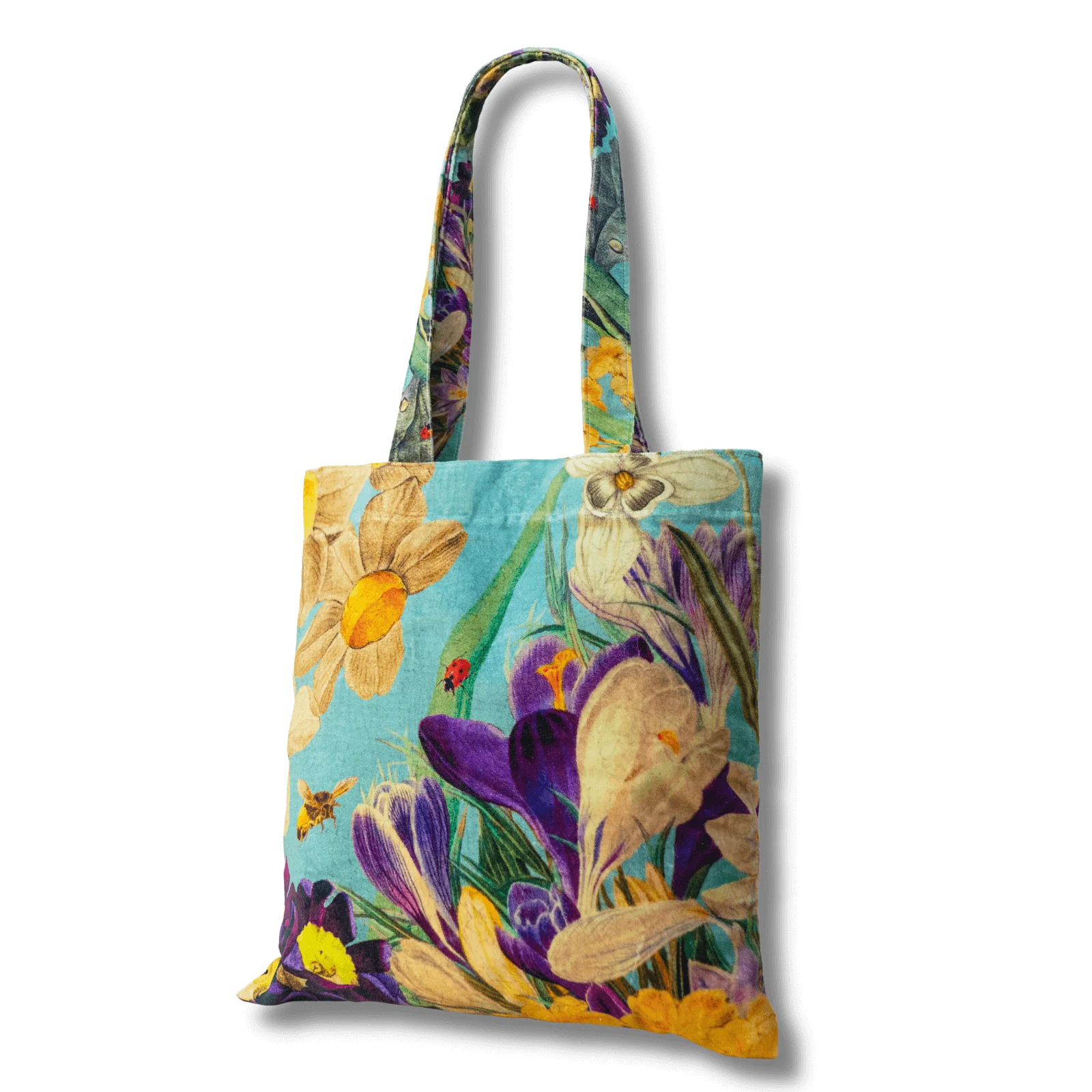 Powder Spring Flora Cotton Velvet Tote Bag