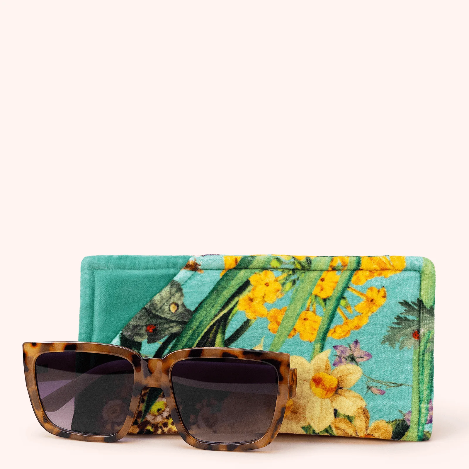 Powder Spring Flora Velvet Sunglasses Pouch - Image 3