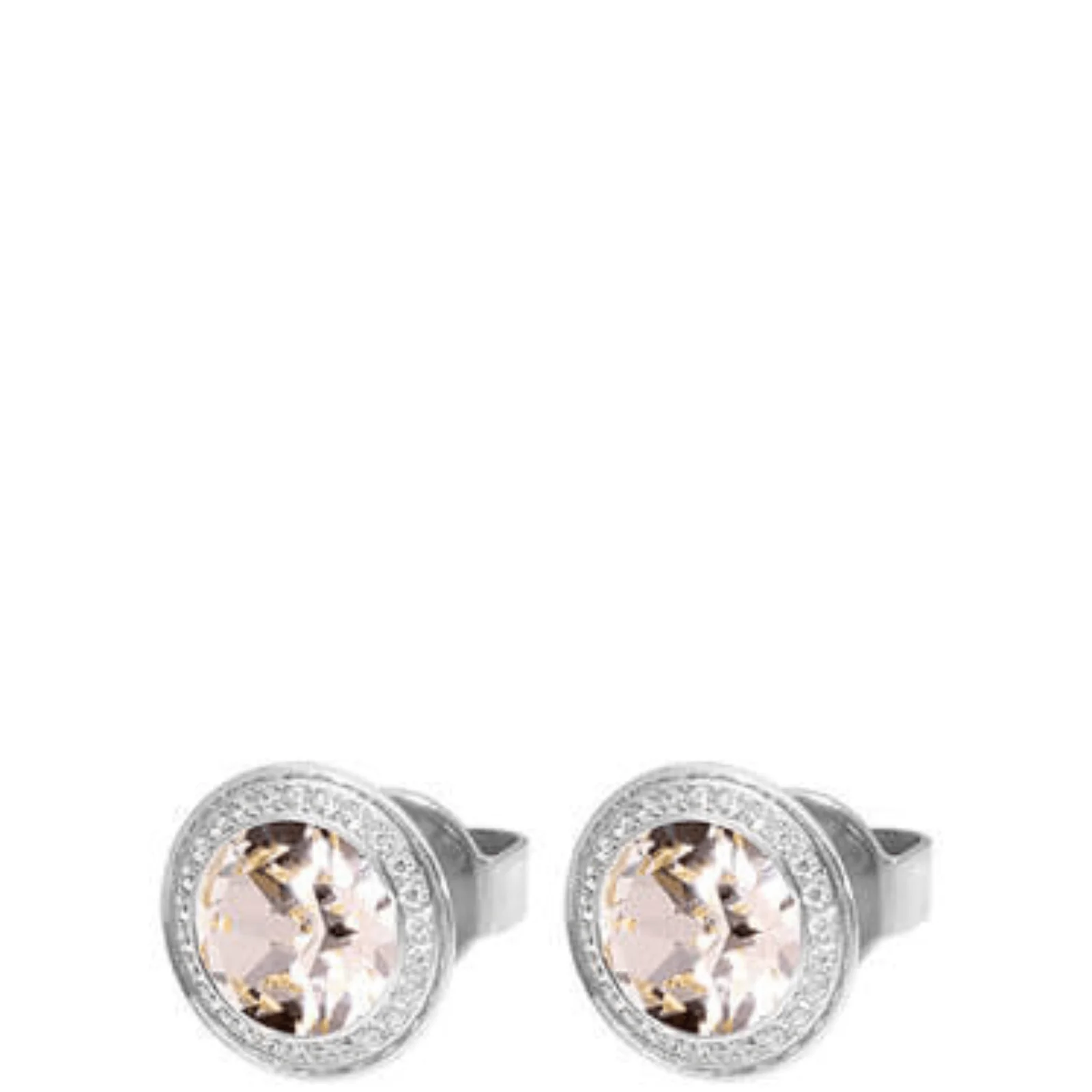 Qudo 9mm Tondo Deluxe Silver Earrings - Silk