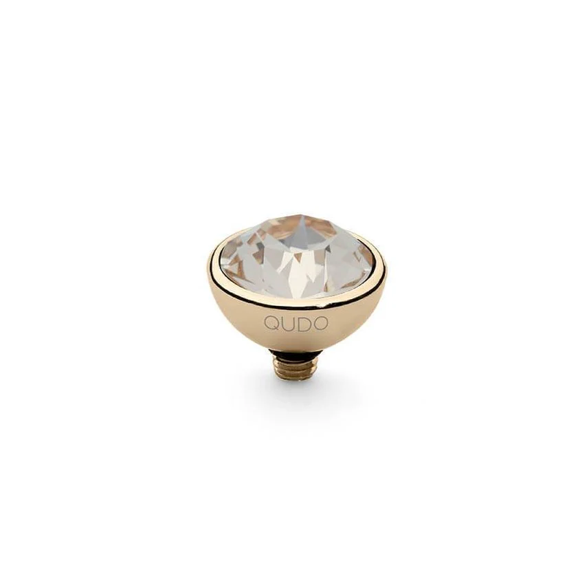 Qudo Bottone 10mm Gold Topper - Light Silk
