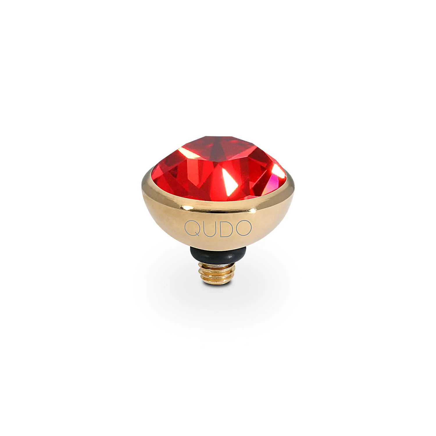 Qudo Bottone 10mm Gold Topper - Scarlet