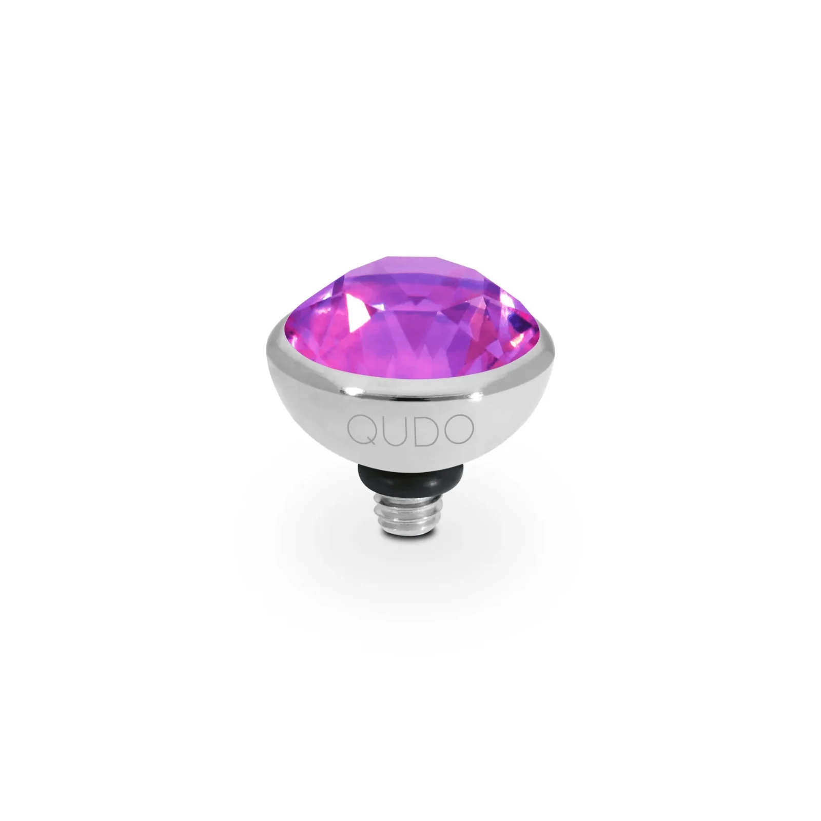 Qudo Bottone 10mm Silver Topper - Electric Violet