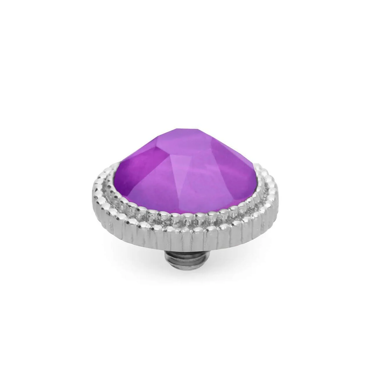 Qudo Fabero 10mm Silver Topper - Electric Violet