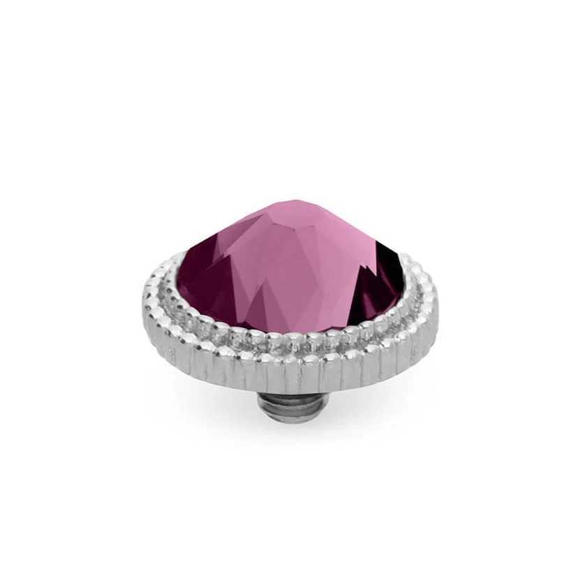 Qudo Fabero 10mm Silver Topper - Amethyst