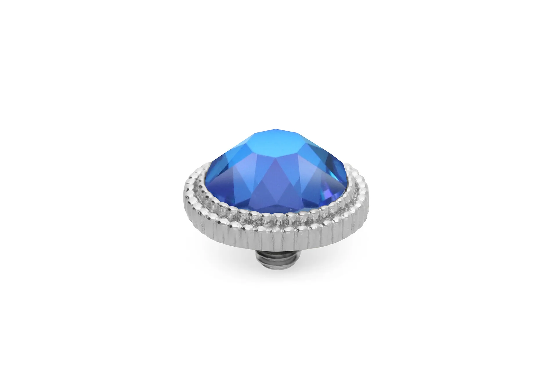 Qudo Fabero 10mm Silver Topper - Royal Blue Delite