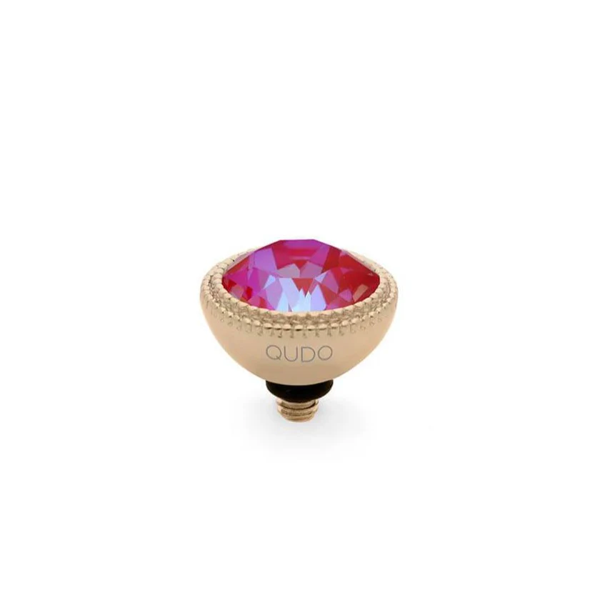 Qudo Fabero 11mm Gold Topper - Royal Red Delite