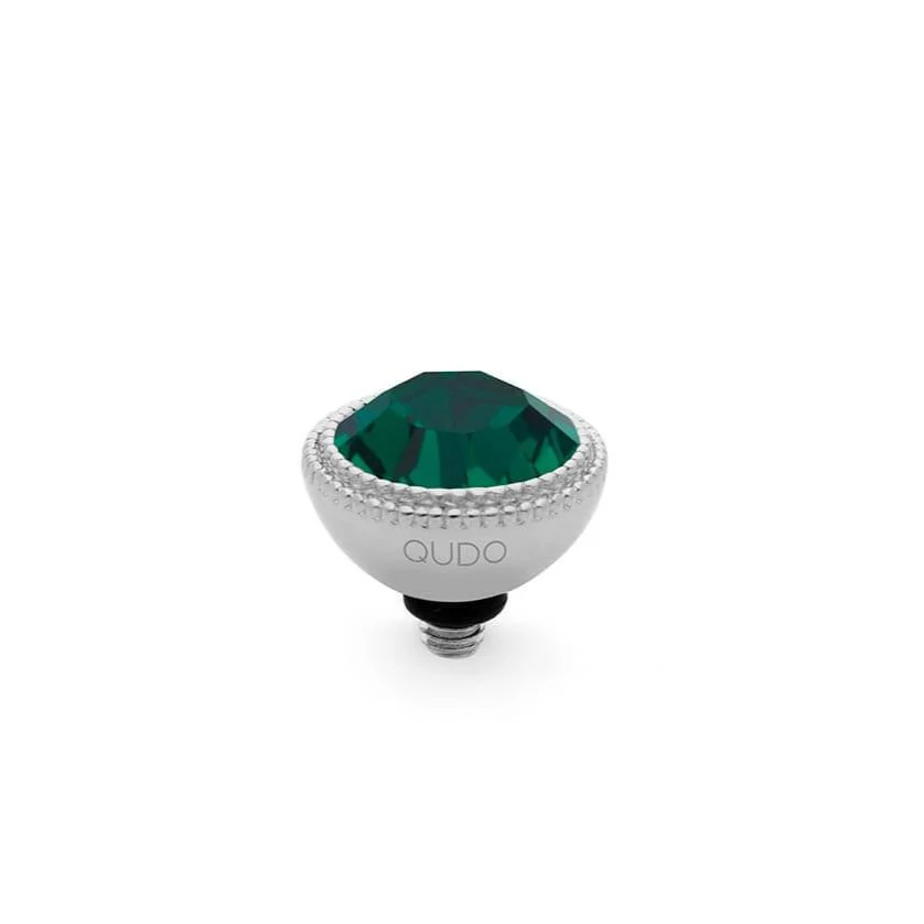 Qudo Fabero 11mm Silver Topper - Emerald