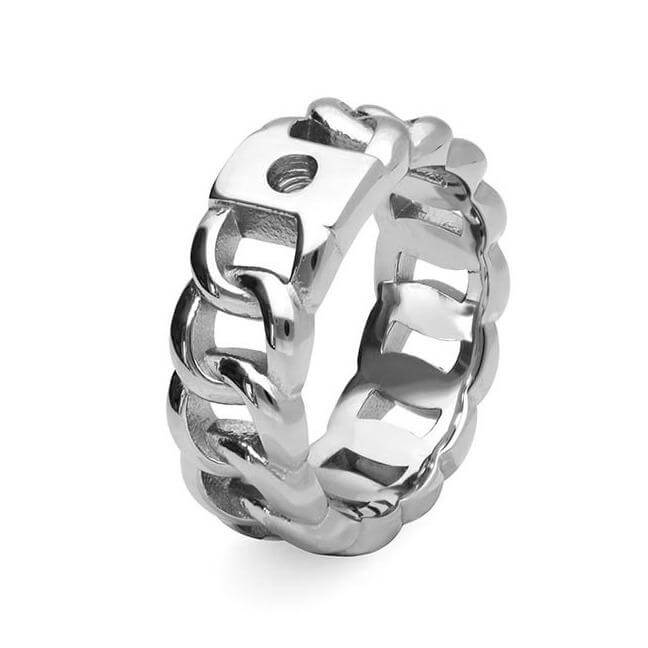 Qudo Liberi Ring Band - Silver - Image 2