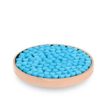 Qudo Lineri Rose Gold Hoop Earrings & Turquoise Tirano Toppers - Image 6
