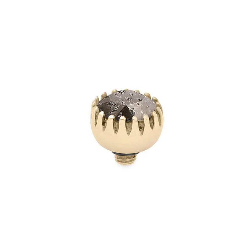 Qudo London 8mm Gold Topper - Black Patina