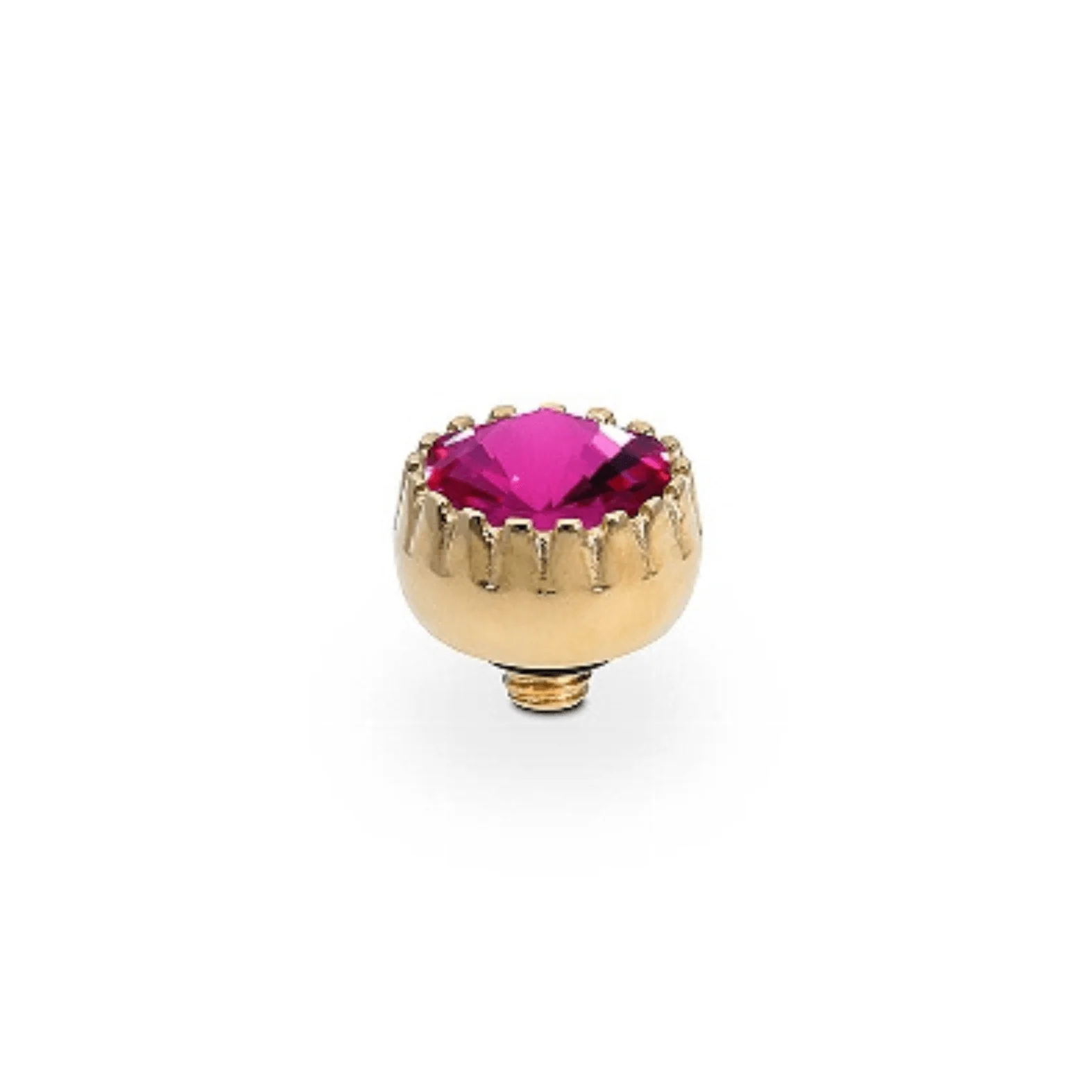 Qudo London 8mm Gold Topper - Fuchsia