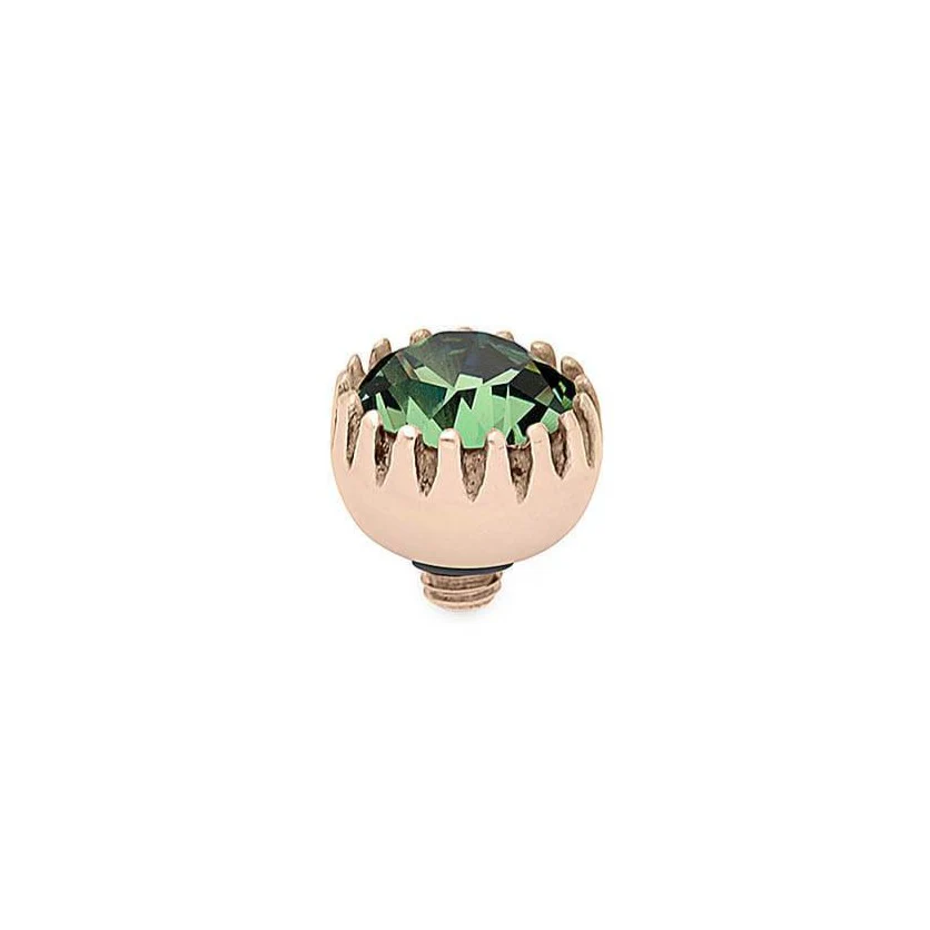 Qudo London 8mm Rose Gold Topper - Erinite
