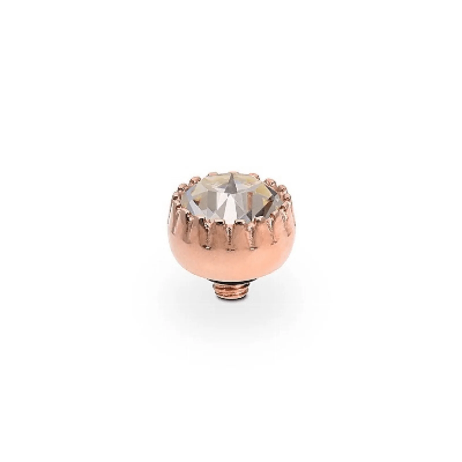 Qudo London 8mm Rose Gold Topper - Silk
