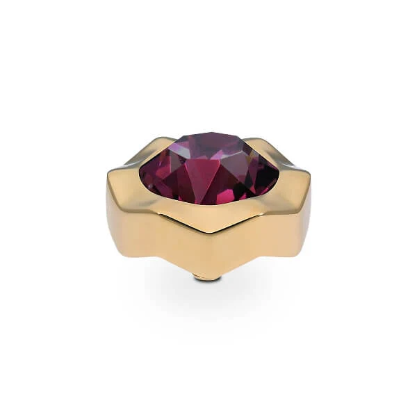 Qudo Nemoli 13mm Gold Topper - Amethyst