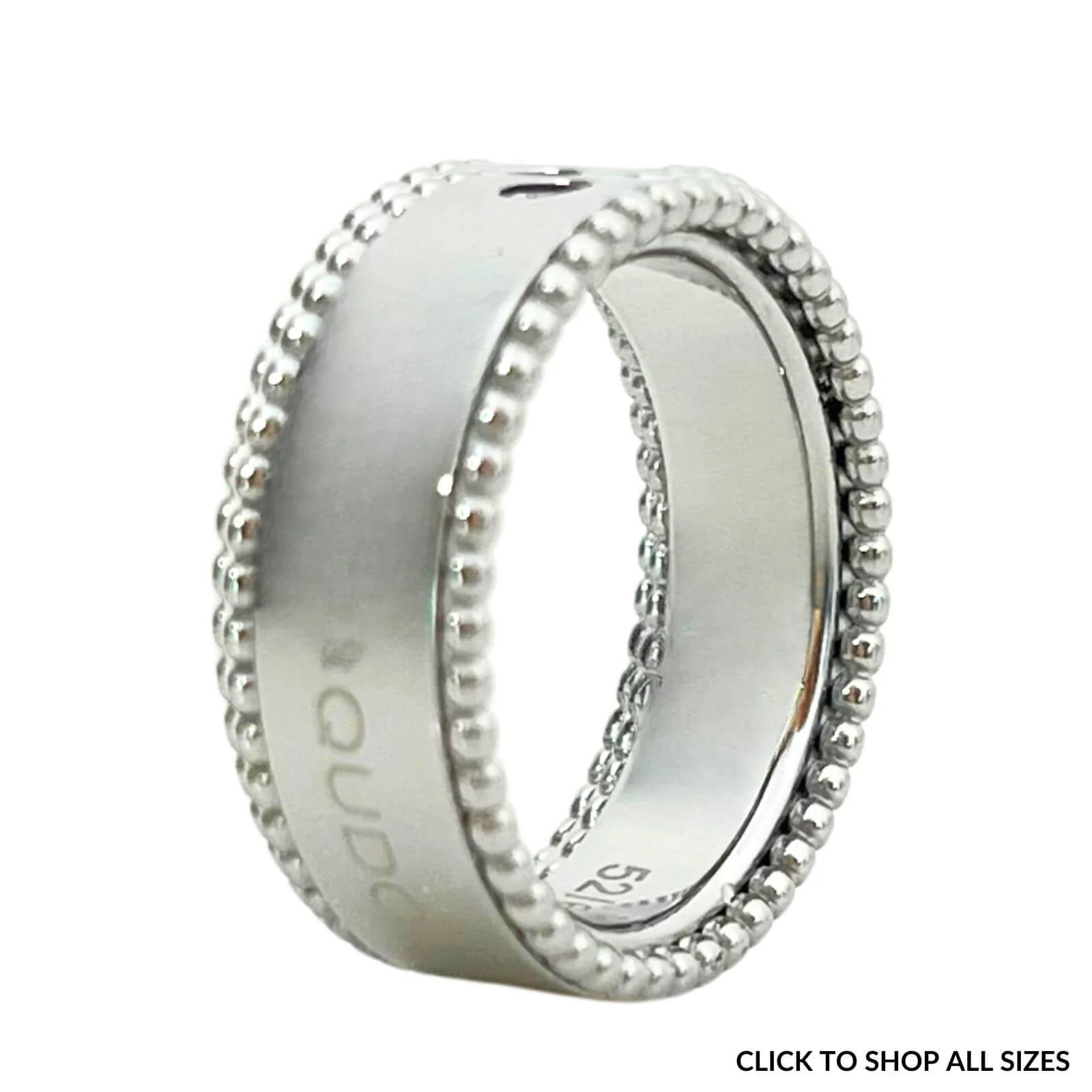 Qudo Punto Silver Ring Band