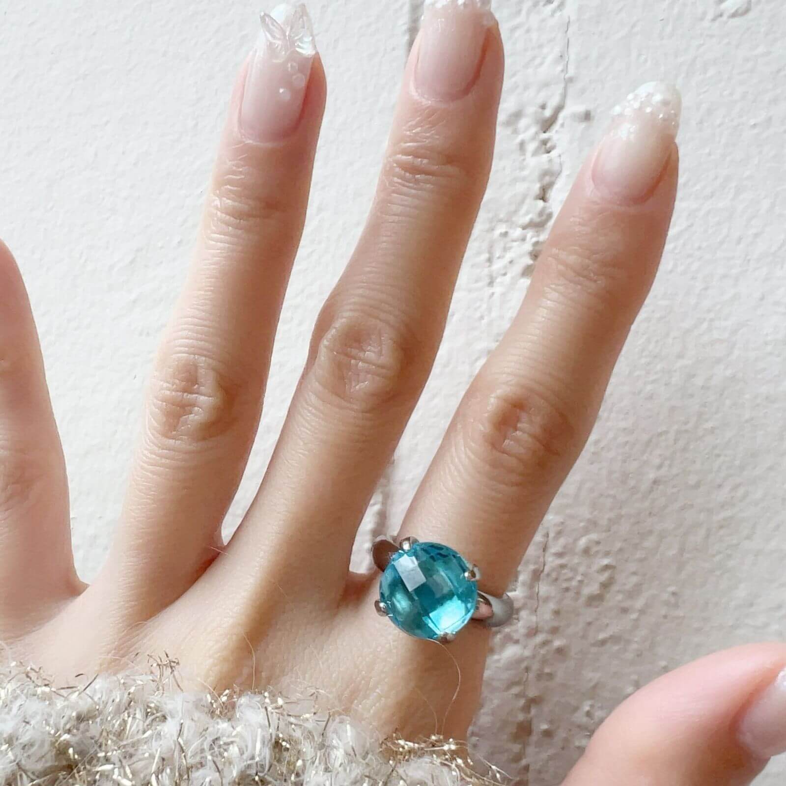Qudo Seano 13mm Silver Topper - Aqua - Image 2
