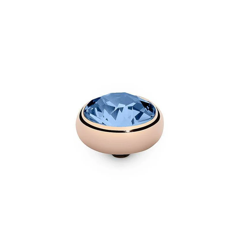 Qudo Sesto 10mm Rose Gold Topper - Sapphire