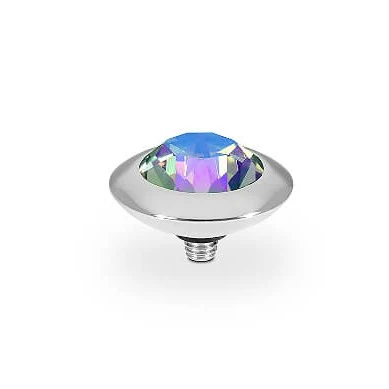 Qudo Tondo 13mm Silver Topper - Crystal Paradise Shine