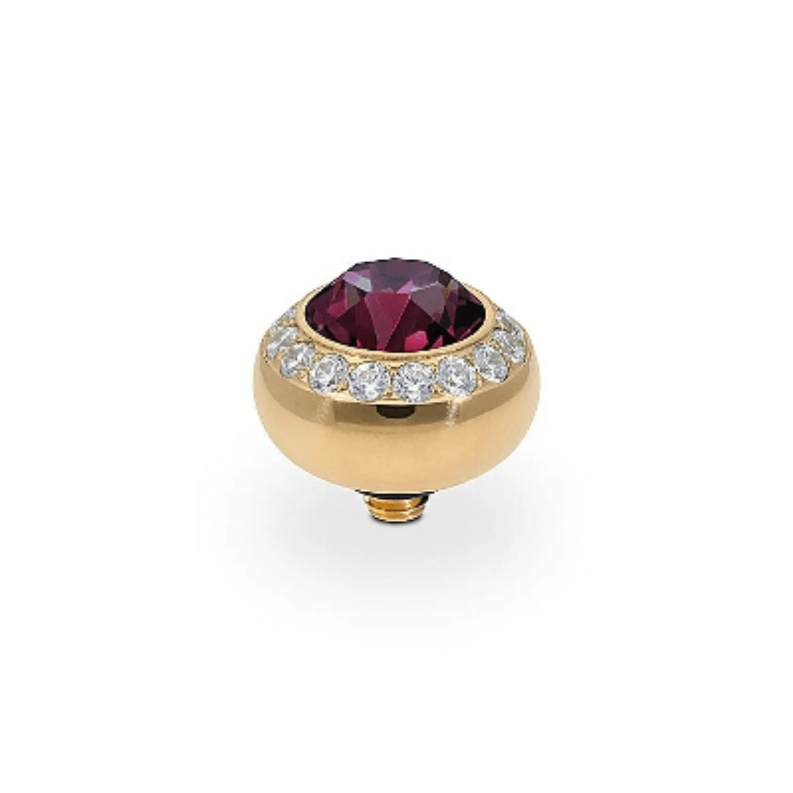 Qudo Tondo Deluxe 10mm Gold Topper - Amethyst