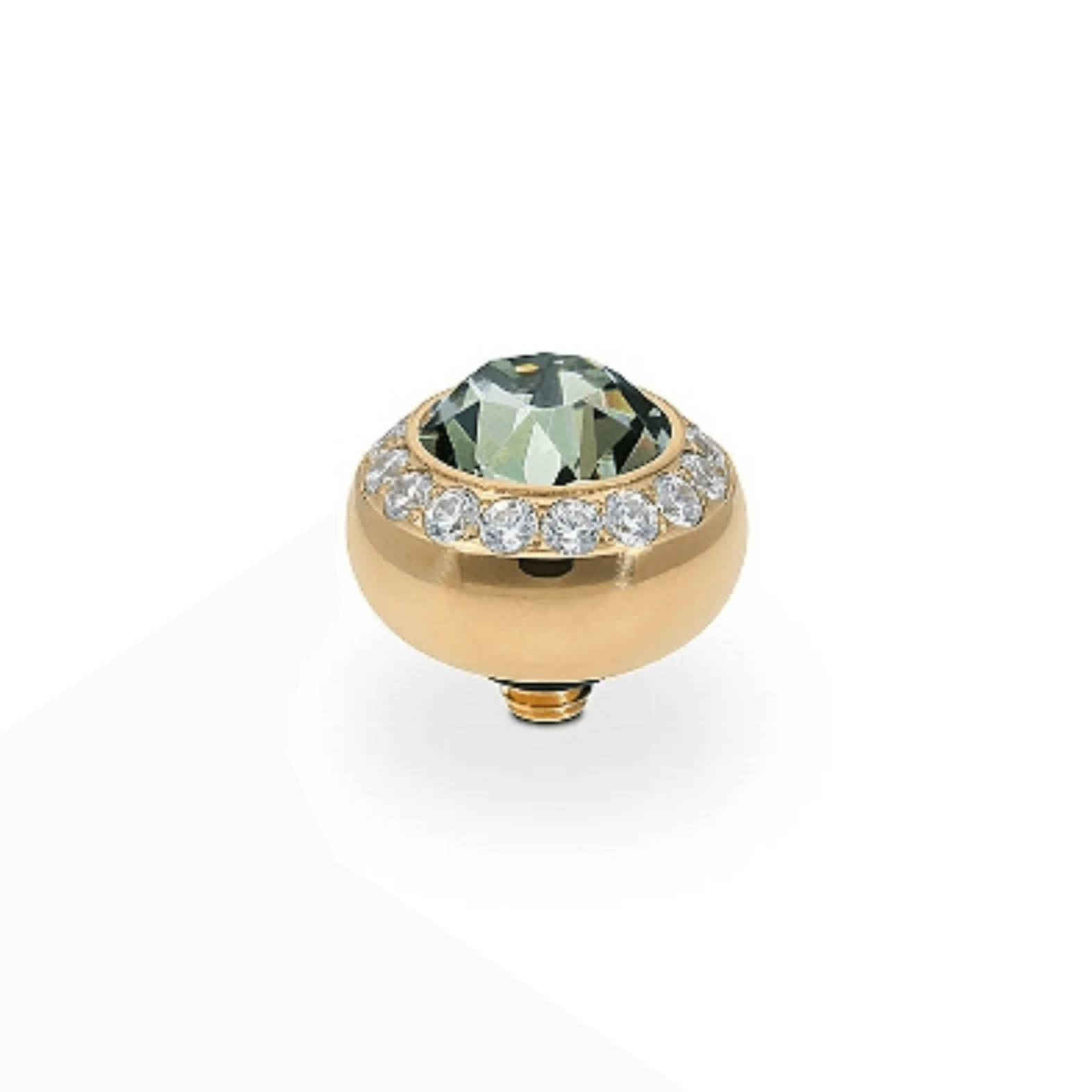 Qudo Tondo Deluxe 10mm Gold Topper - Black Diamond