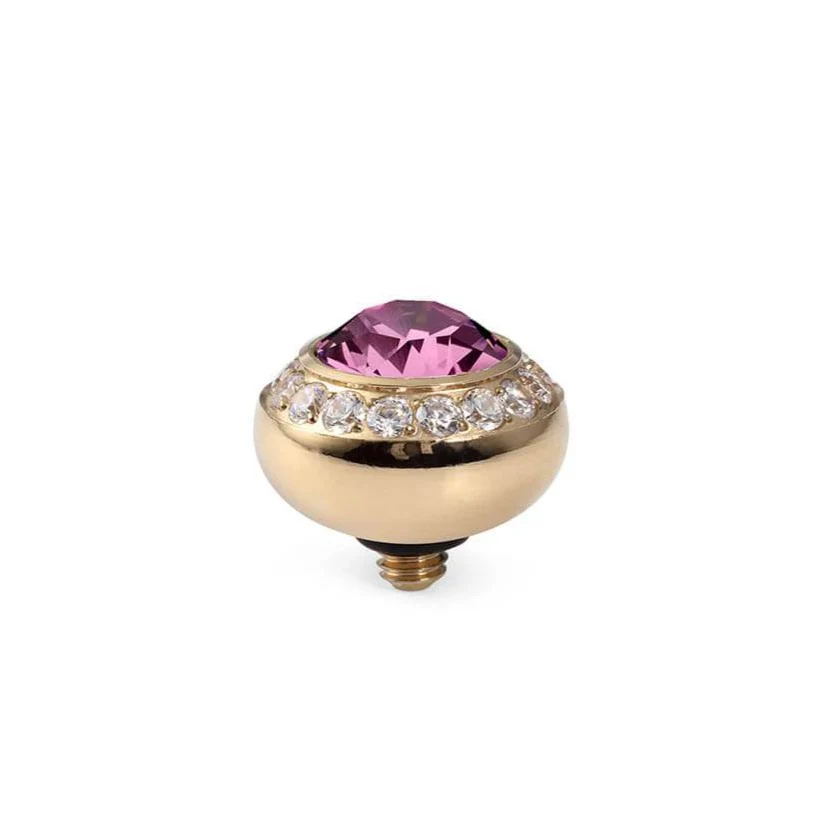 Qudo Tondo Deluxe 10mm Gold Topper - Rose