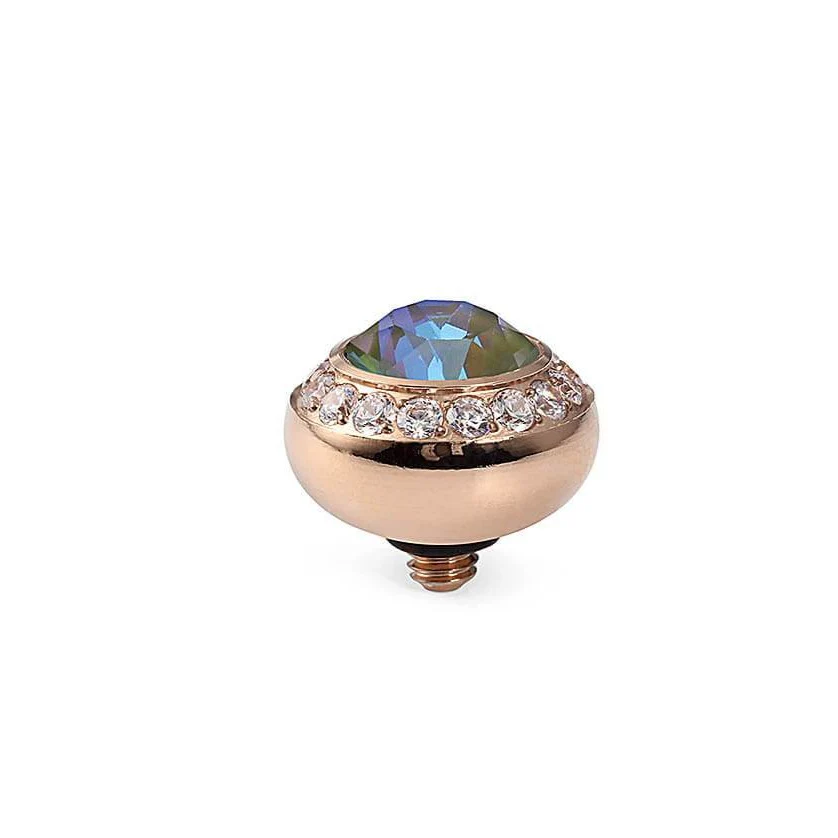 Qudo Tondo Deluxe 10mm Rose Gold Topper - Army Green Delite