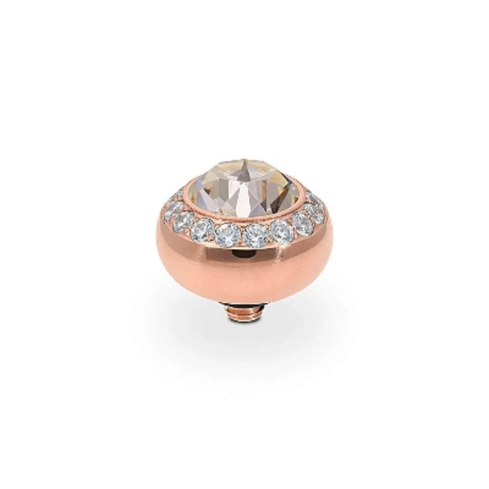 Qudo Tondo Deluxe 10mm Rose Gold Topper - Silk