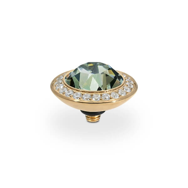 Qudo Tondo Deluxe 13mm Gold Topper - Black Diamond