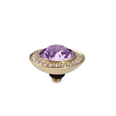 Qudo Tondo Deluxe 13mm Gold Topper - Violet