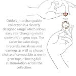 Qudo Tondo Deluxe 13mm Rose Gold Topper - Jet Black - Image 3