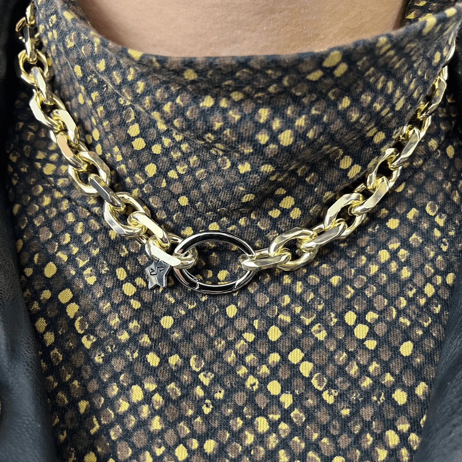 Rebecca Diva Gold Chunky Link Necklace - Image 3