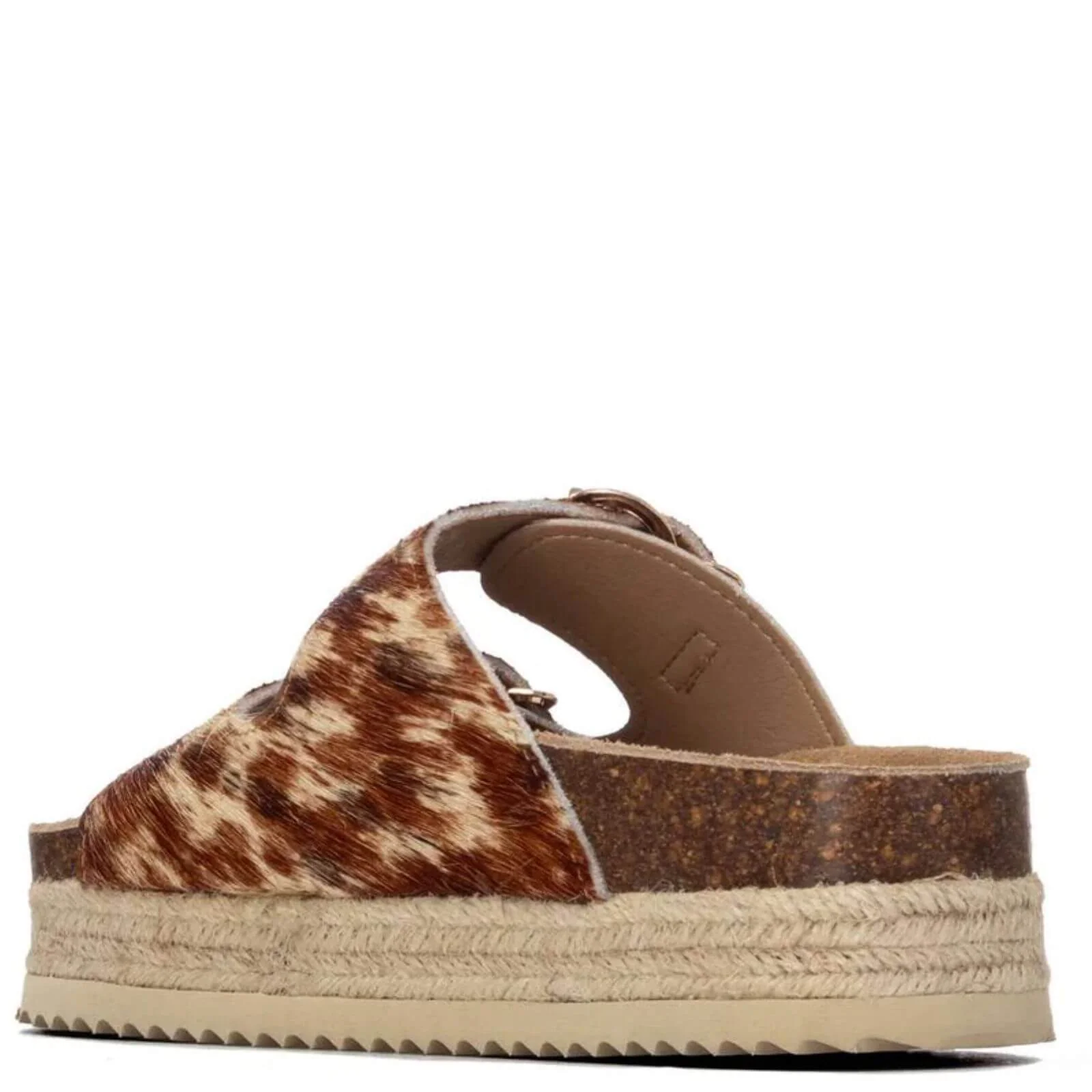 Refresh Cow Pattern Slip On Platform Mule Sandals - Image 2