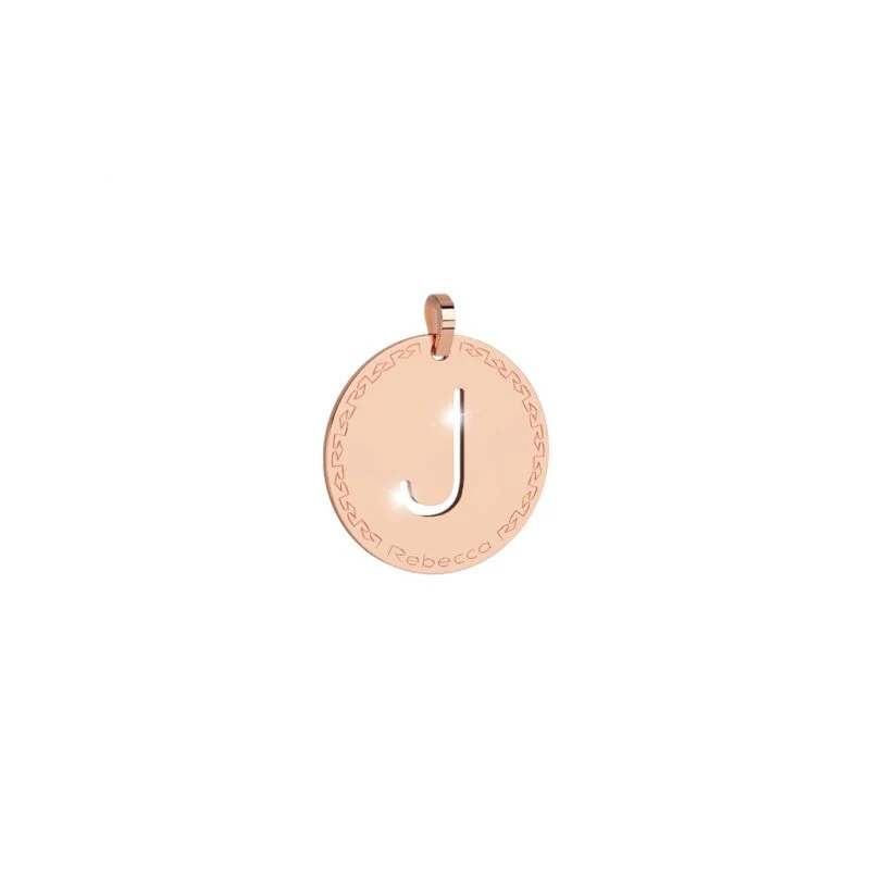 Rebecca My World Rose Gold Large Initial Charm - Image 12