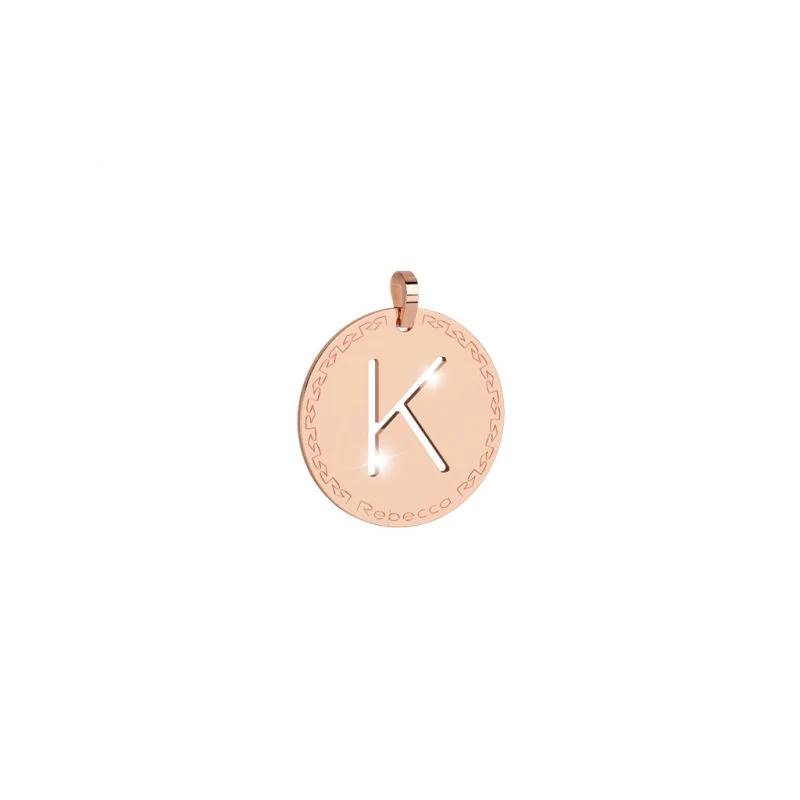 Rebecca My World Rose Gold Large Initial Charm - Image 13