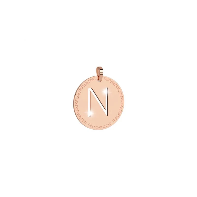Rebecca My World Rose Gold Large Initial Charm - Image 16